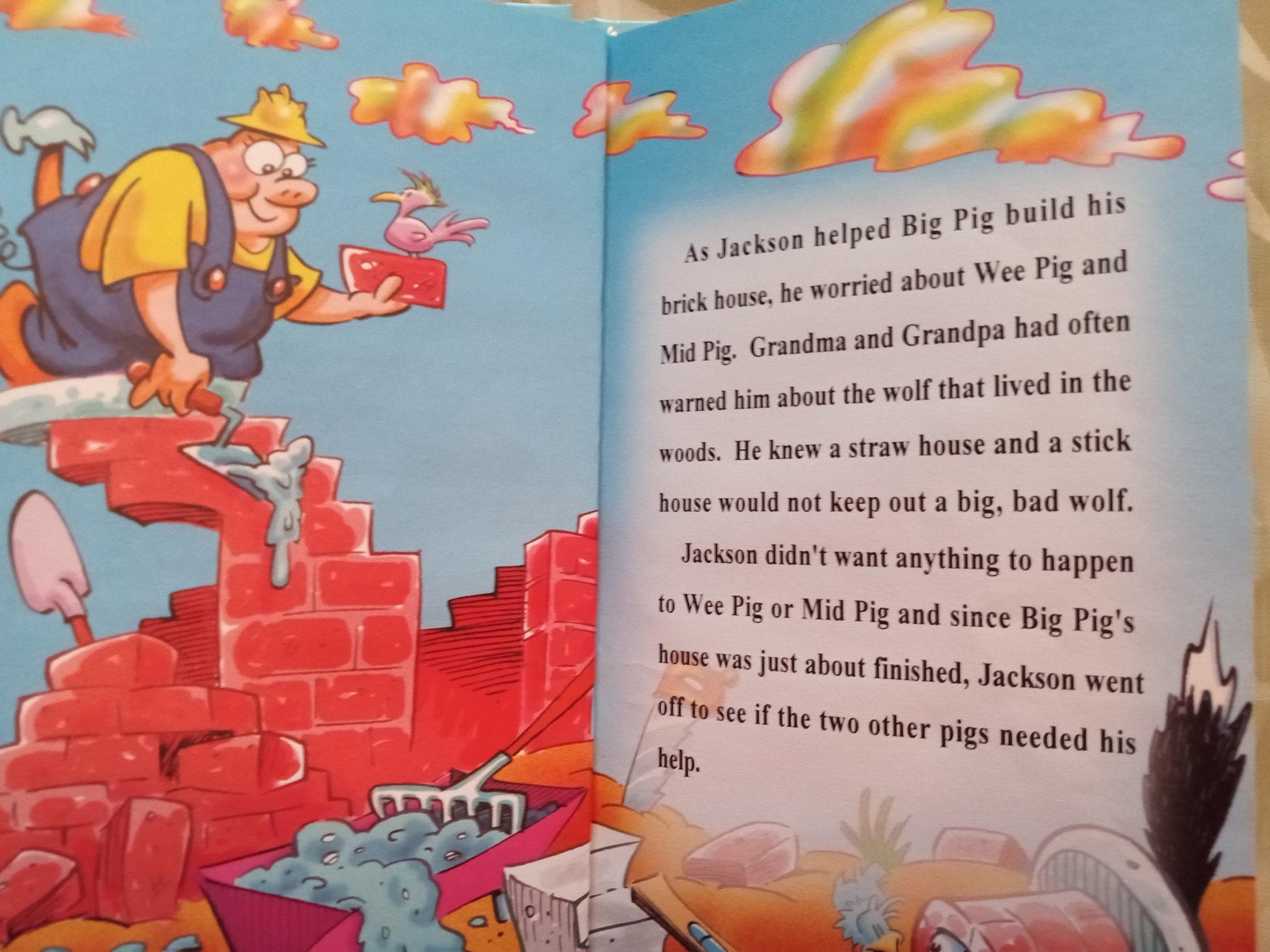 Personalized Book Three Little Pigs Page 4