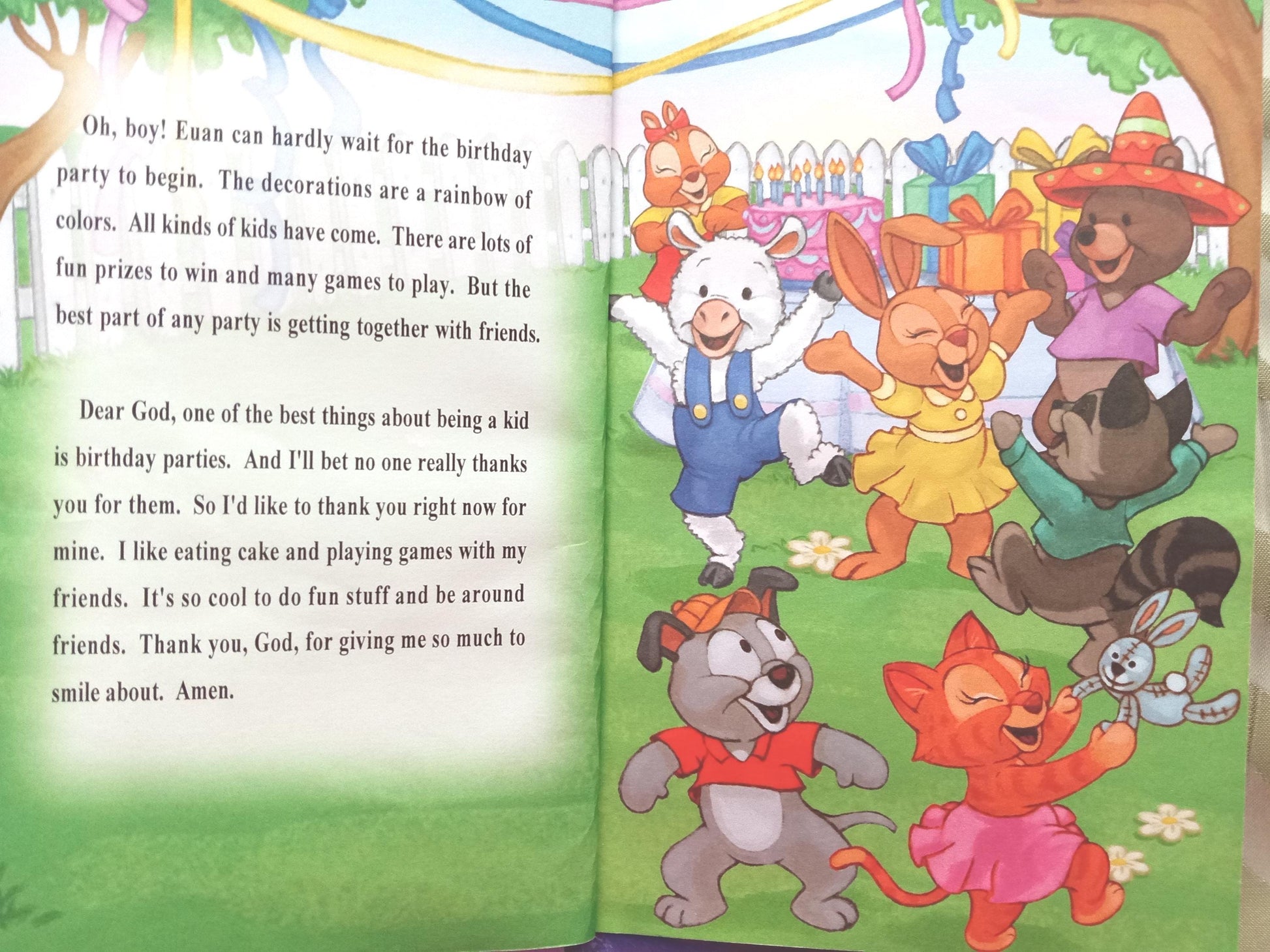 God Loves Me Personalized Book sample page prayer 4