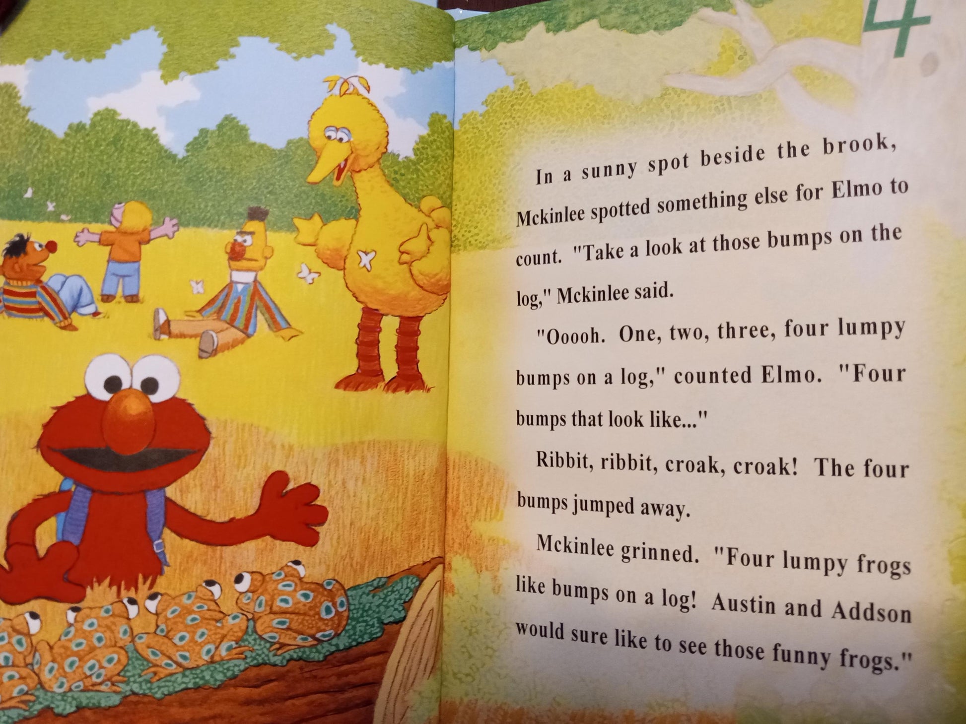 Personalized Elmo hardback book
