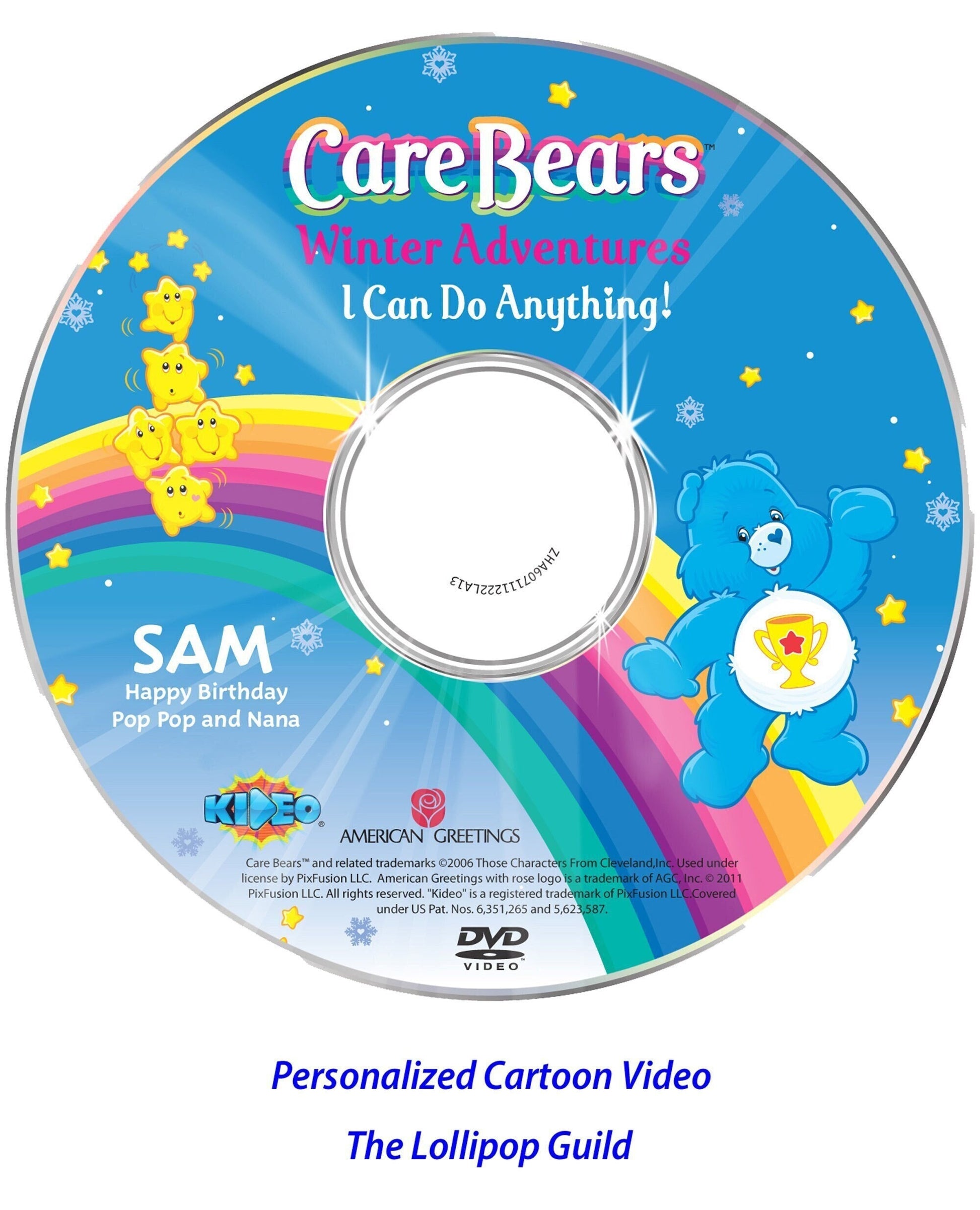 Care Bears Photo Personalized  DVD - My Lollipop Guild
