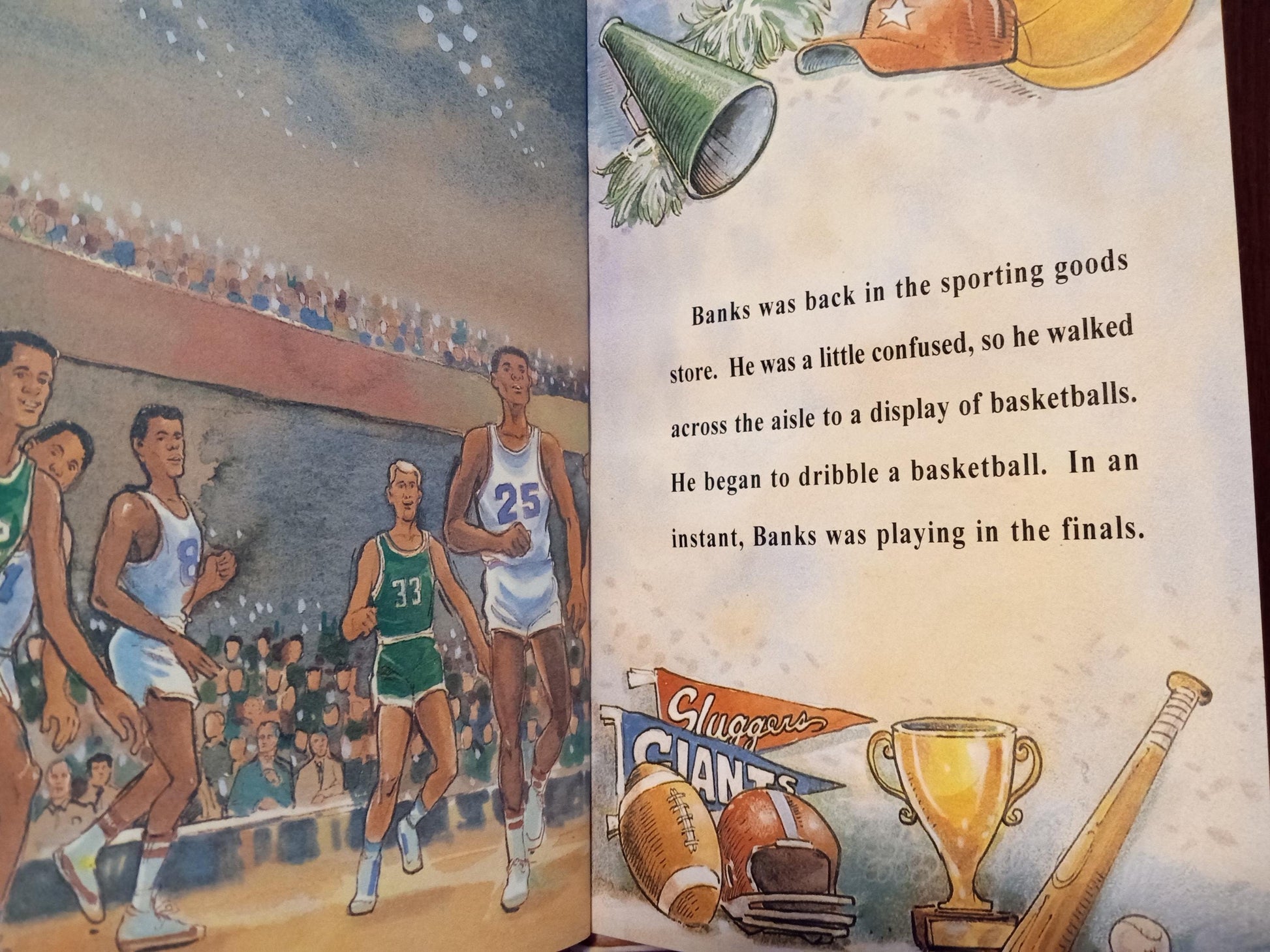 Sports Superstar Personalized Book sample page 8 Basketball