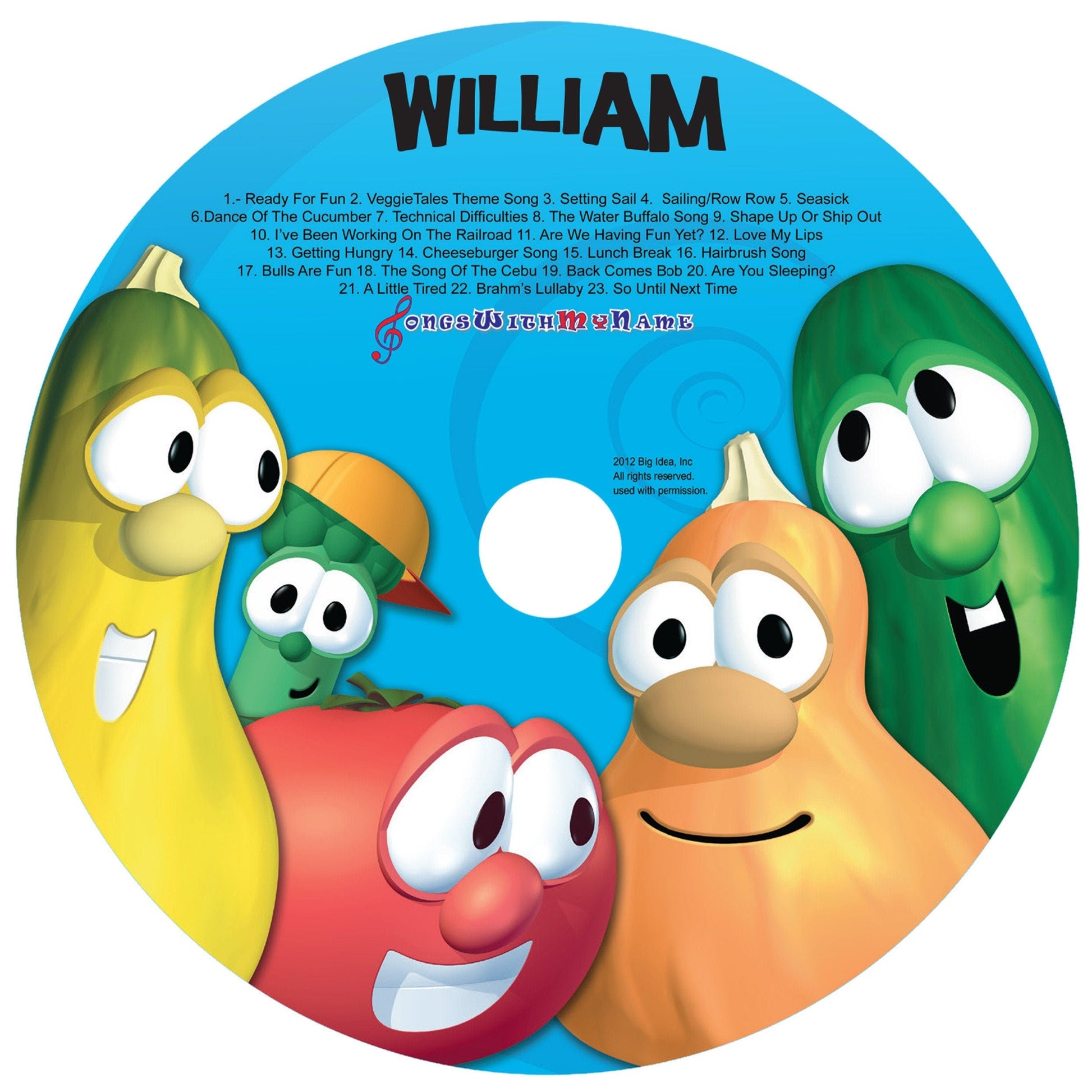 Veggie Tales Silly Songs Personalized Music CDs