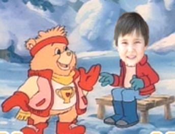 Care Bears™ Photo Personalized Cartoon Winter Adventure "I Can Do Anything" featuring Your Child
