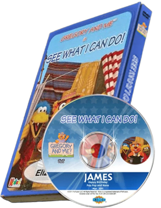 Gregory the Gopher Photo Personalized Cartoon Video DVD with Child throughout - The Lollipop Guild