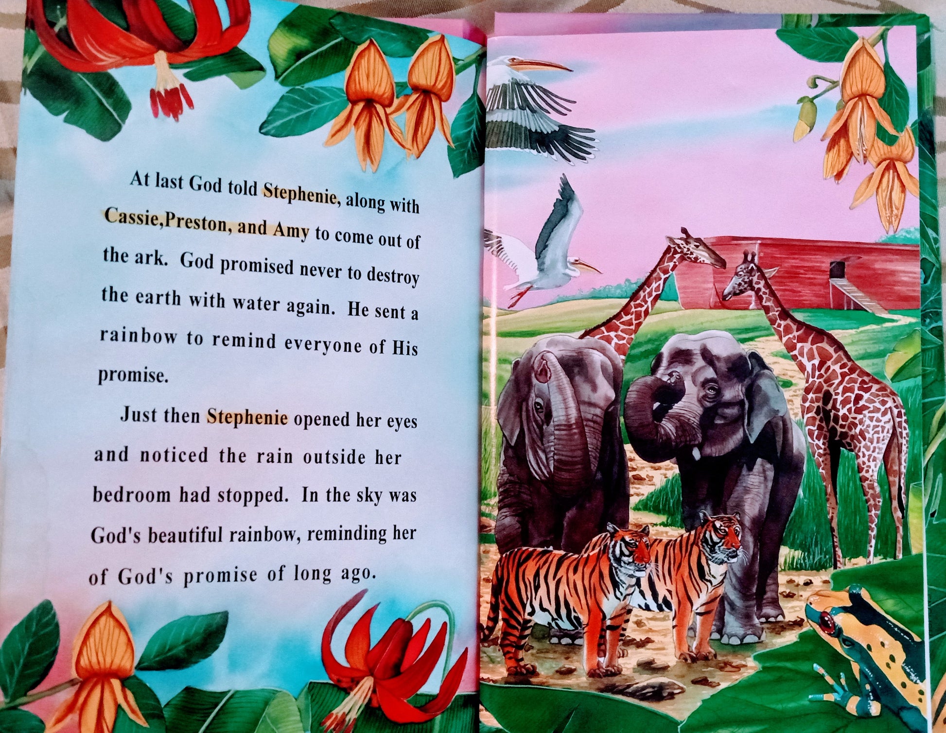 Noah's Ark Personalized Book sample page 9