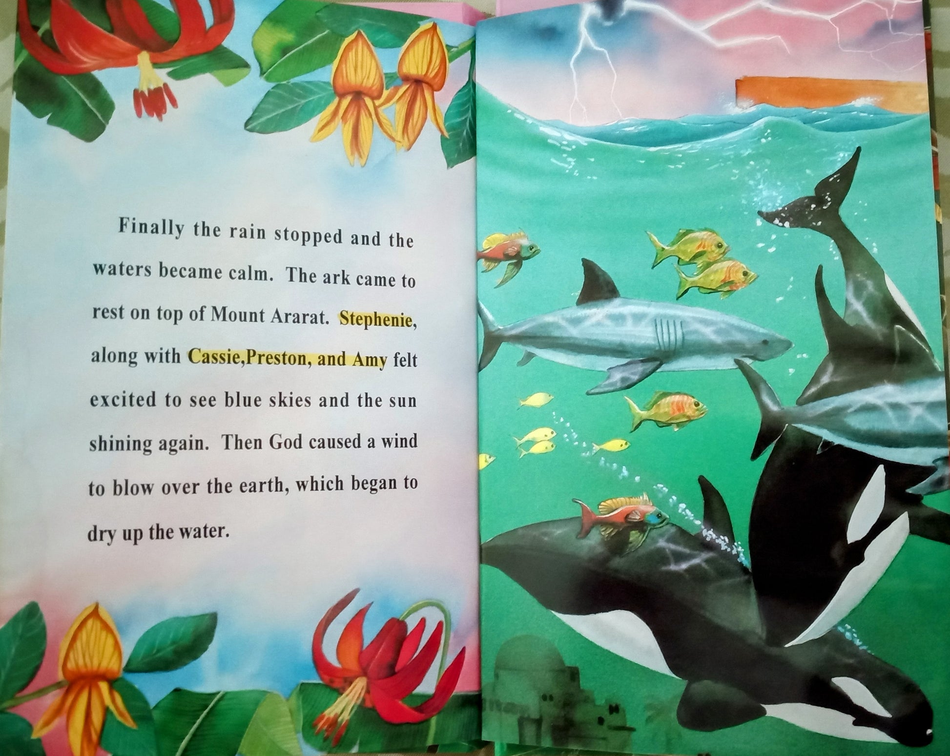 Noah's Ark Personalized Book sample page 7