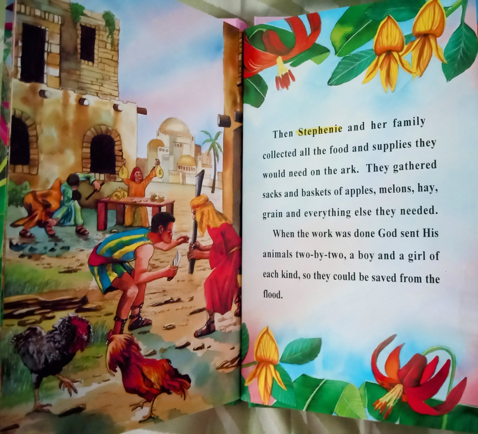 Noah's Ark Personalized Book sample page 6