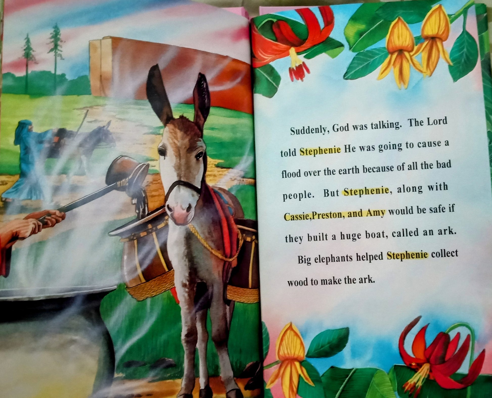 Noah's Ark Personalized Book sample page 4