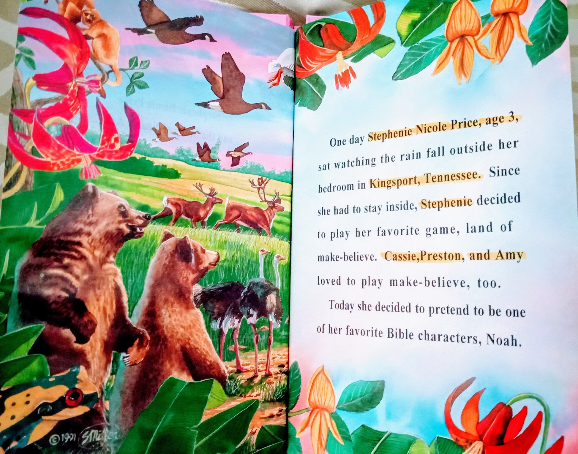 Noah's Ark Personalized Book sample page 2