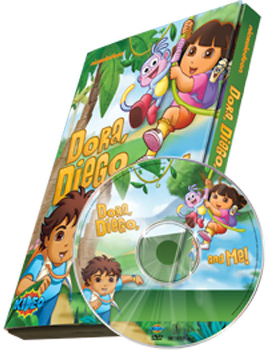 Photo Personalized Dora, Diego and Me  Child is featured in the cartoon with Dora and Diego