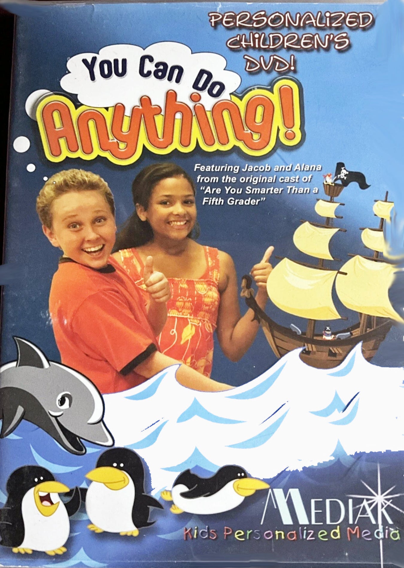 DVD cover for 'You Can Do Anything!'  personalized  music video dvd - The Lollipop Guild