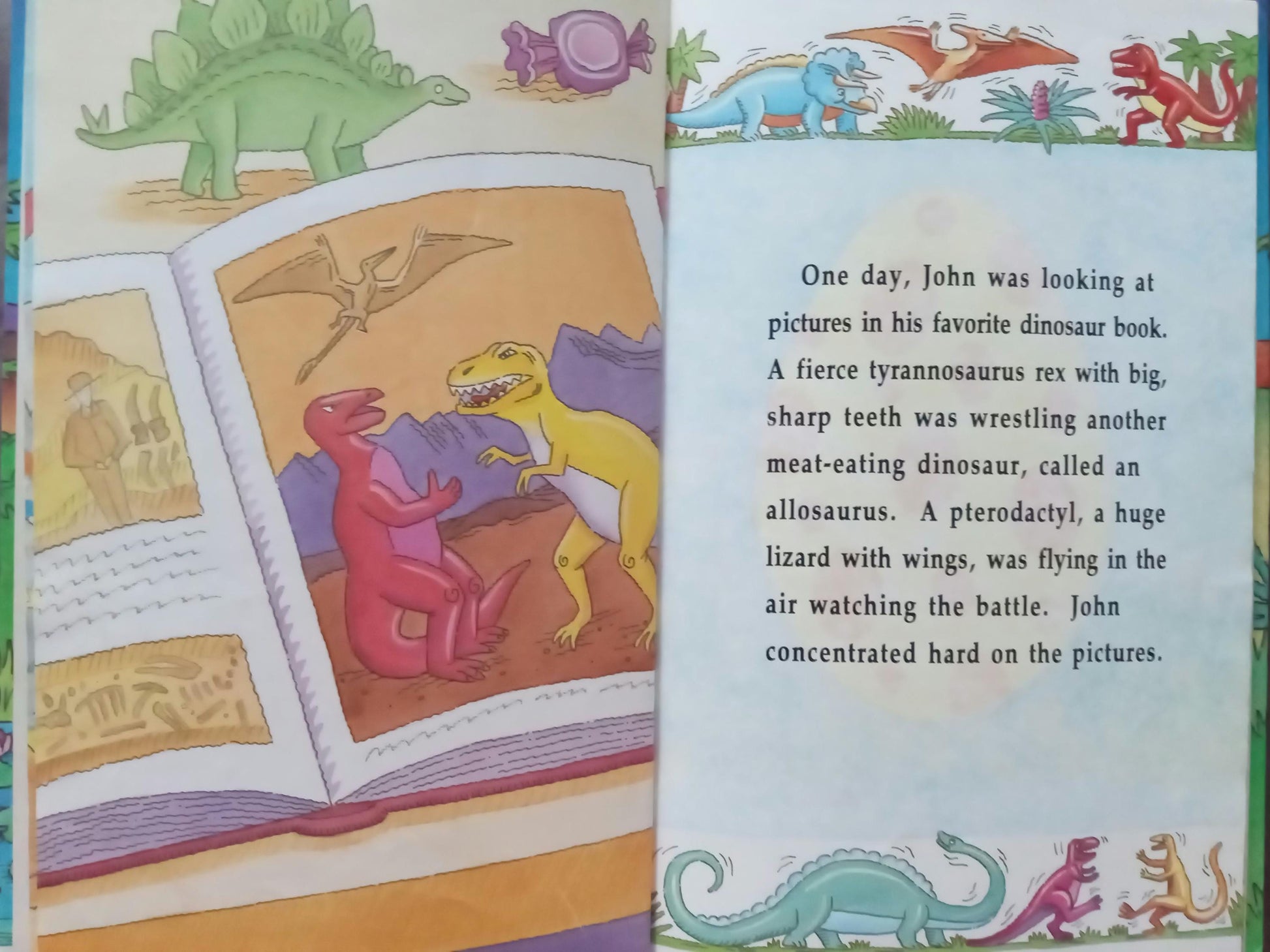 Personalized Dinosaur Land book sample page 3