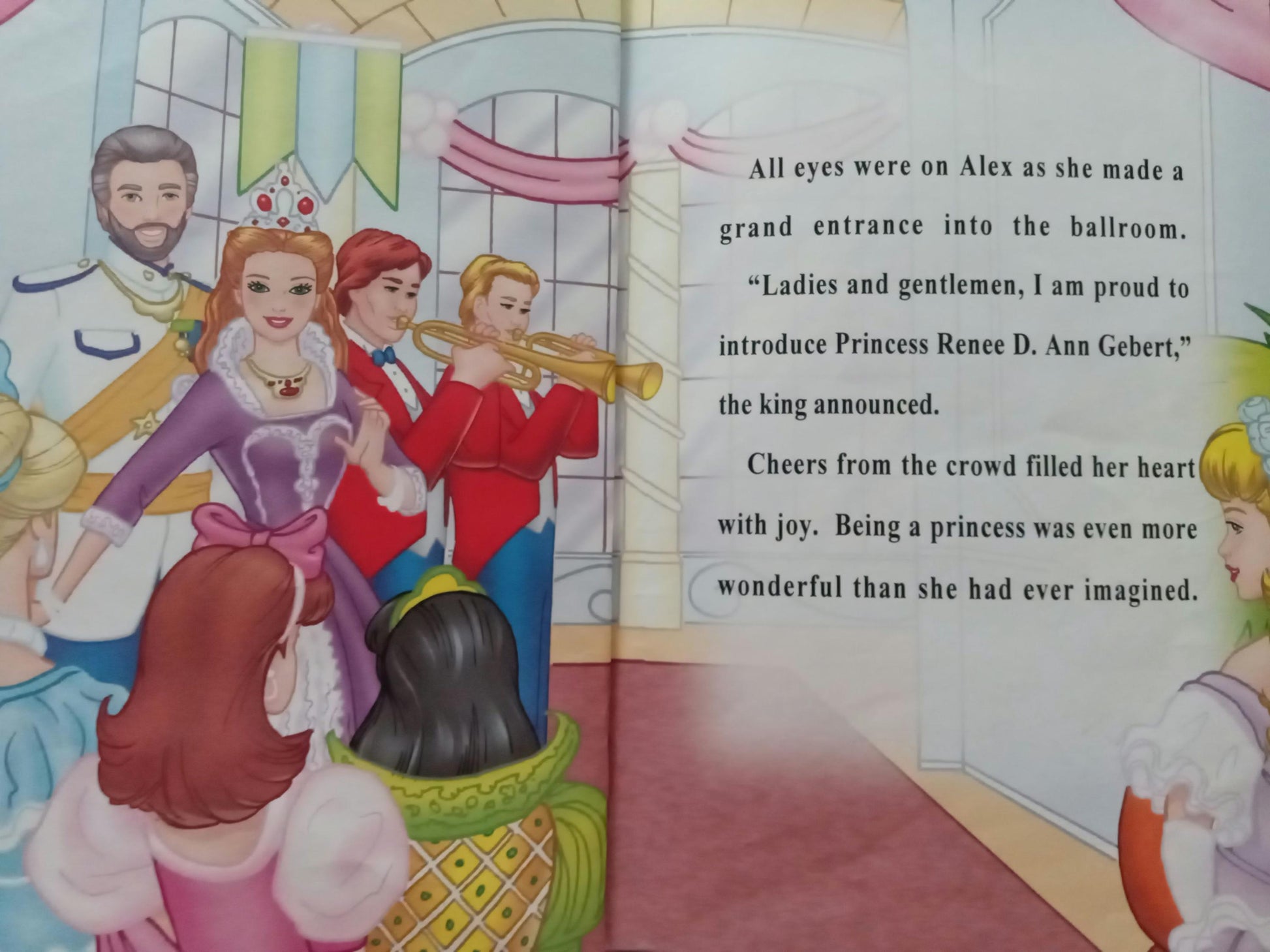 Personalized Ballerina Princess sample book page 4