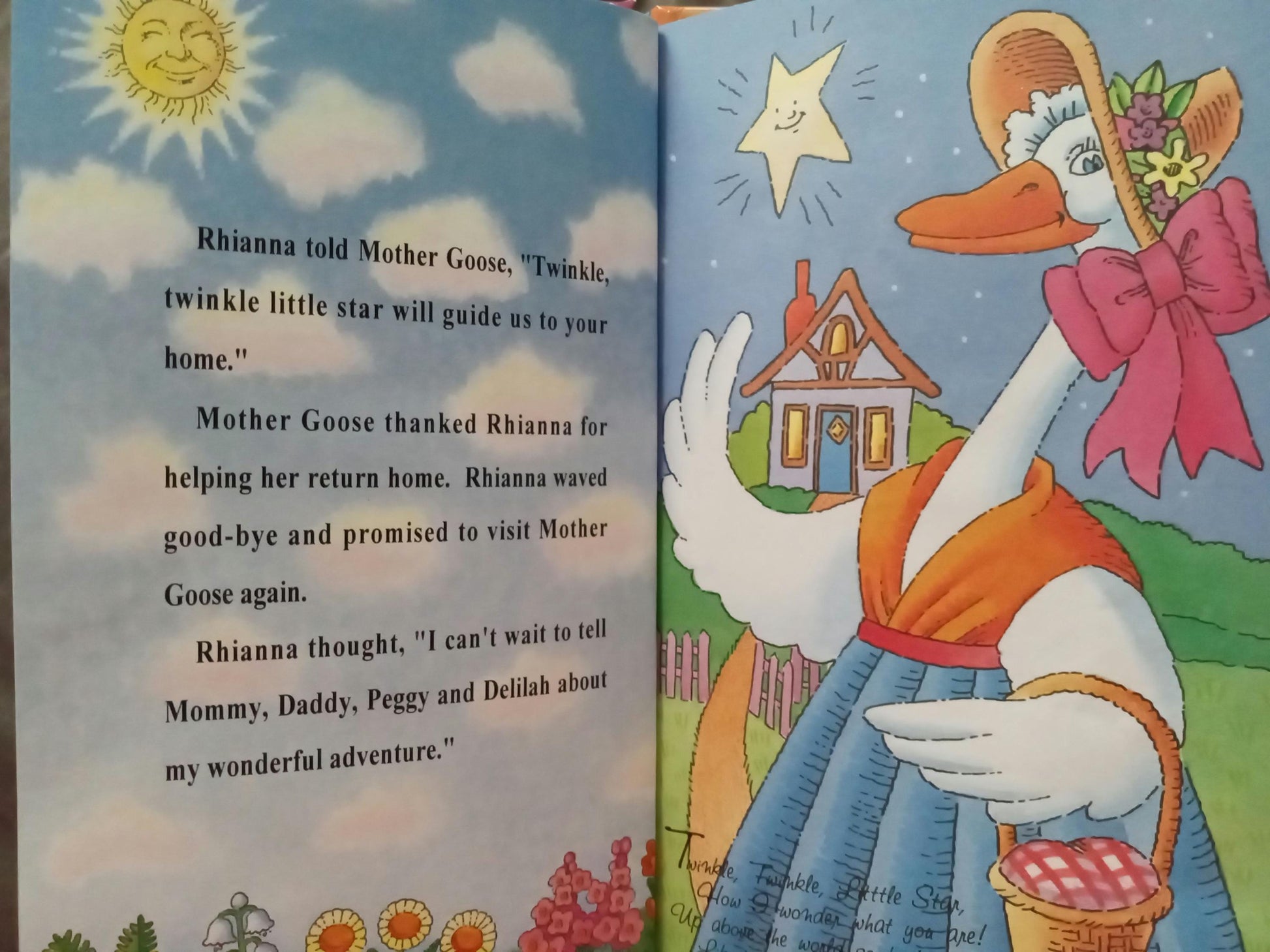 Mother Goose Personalized Book sample page 11 Twinkle Twinkle Little Star