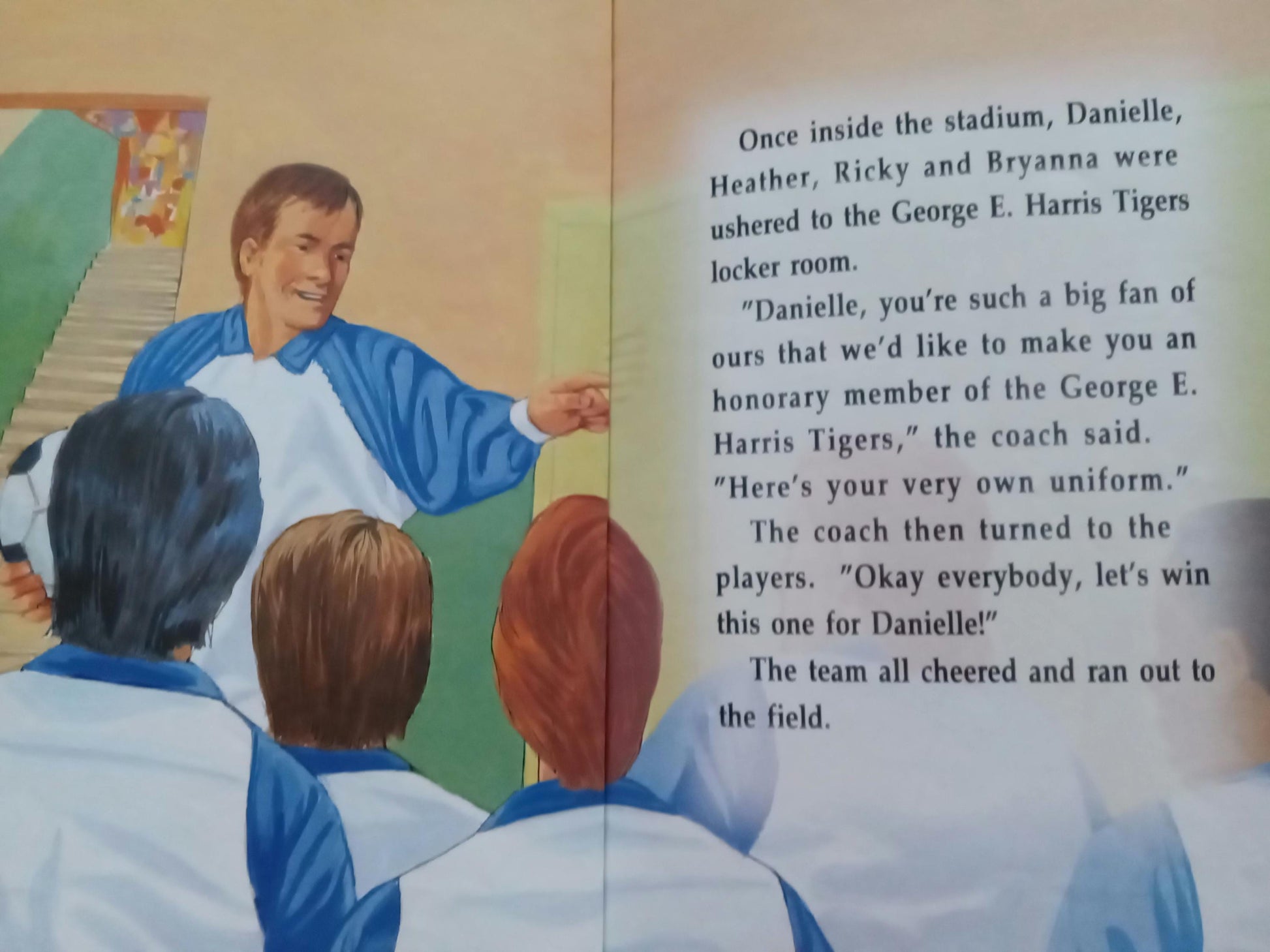 Personalized Soccer Book Sample page 2