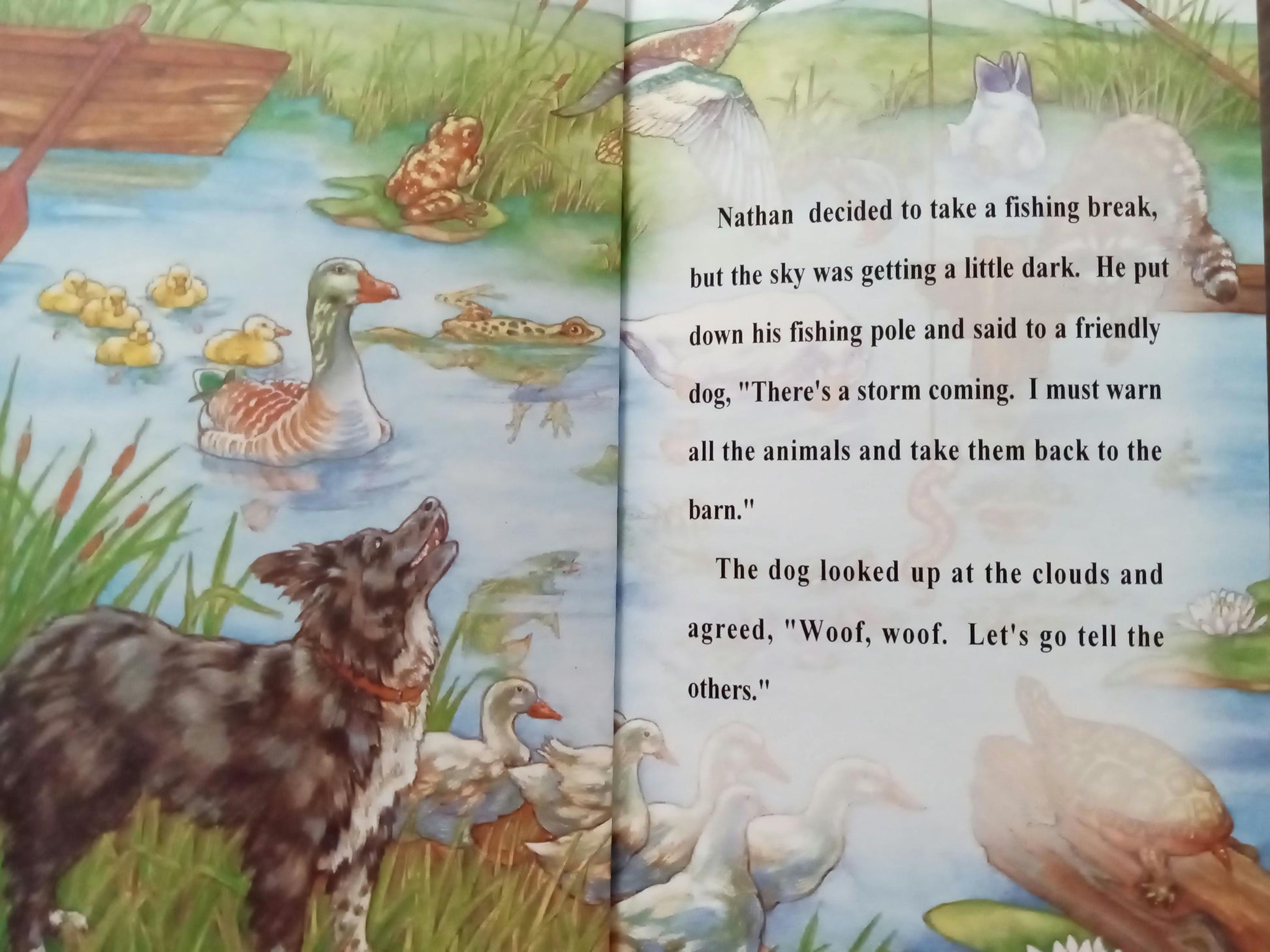 Personalized Farm Animals sample page 4 duck and dog