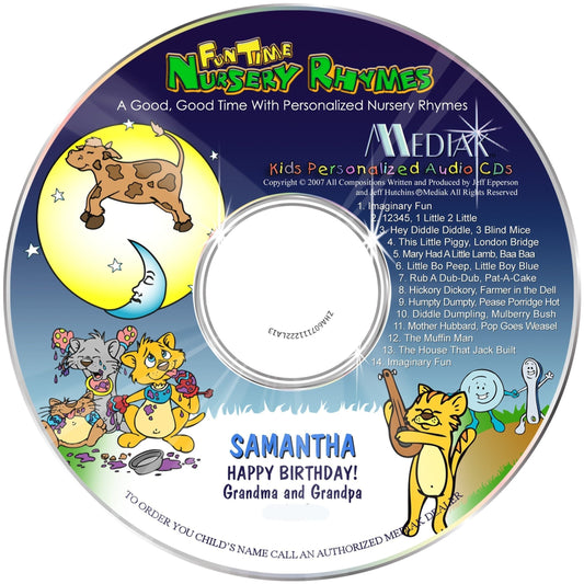 Nursery Rhymes Personalized Music CD