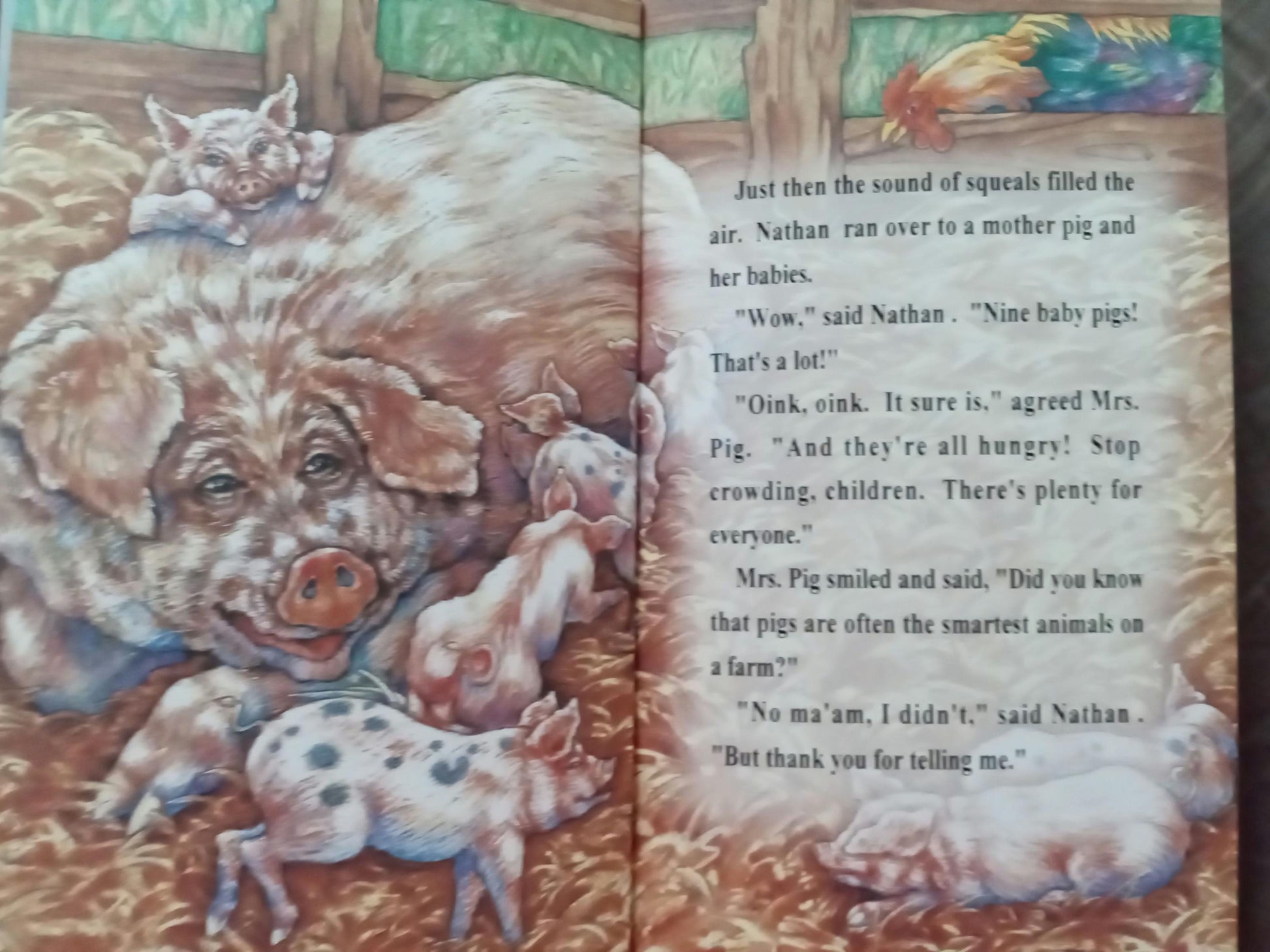 Personalized Farm Animals sample page 3 pigs and piglets