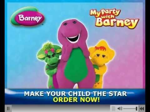 Sample video My Party with Barney photo personalized cartoon dvd - The Lollipop Guild