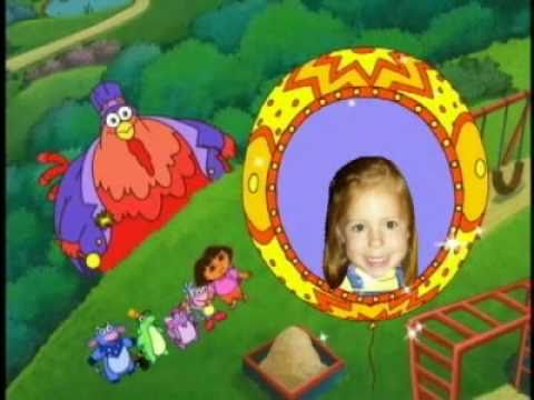 Dora™ Photo Personalized Cartoon DVD - "Whose Birthday Is It?™ Your child is featured with Dora