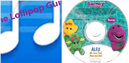 Discount Savings Combo Barney and Friends Personalized Music CD and Digital MP3 Download - The Lollipop Guild