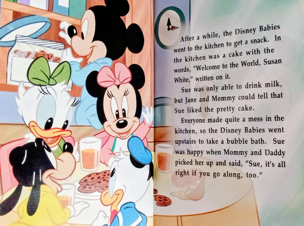 Personalized Disney Baby book snack time with Mickey, Minnie, Goofy, Donald and Daisy - The Lollipop Guild
