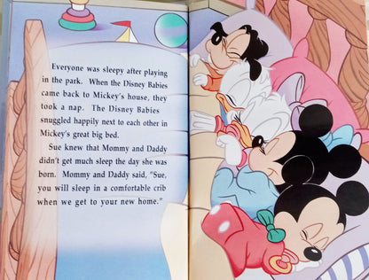 Nap time for the Disney babies Goofy, Donald, Daisy, Minnie and Mickey personalized book - The Lollipop Guild