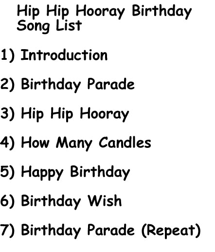 It's My Birthday Personalized Music CD, Digital Download MP3 or Combo- Name Sung 58 times