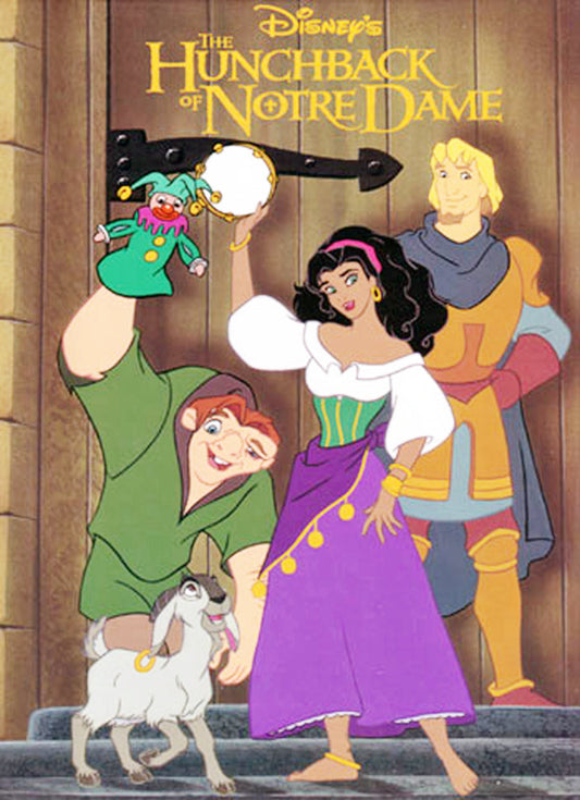 Animated characters from 'The Hunchback of Notre Dame'  personalized book