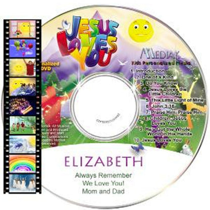 Jesus Loves You Personalized Music Video DVD Digital Download MP4 - The Lollipop Guild