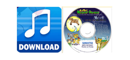 Discount Savings Combo Personalized Nursery Rhymes CD and Digital Download MP3 - The Lollipop Guild