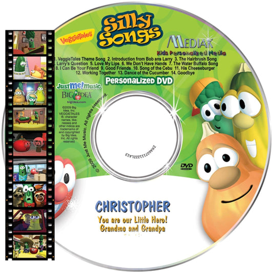 Veggie Tales Personalized Music Video with Veggie Tales dancing and singing the child's name throughout - The Lollipop Guild
