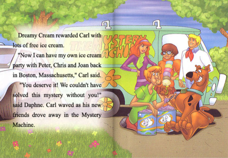 Final page of Scooby Doo personalized rare book - The Lollipop Guild