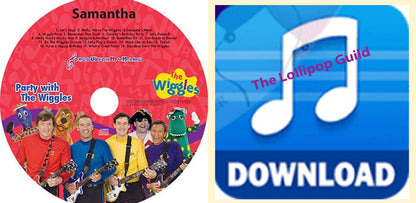 Personalized Party with The Wiggles CD and MP3 download Combo set for Savings