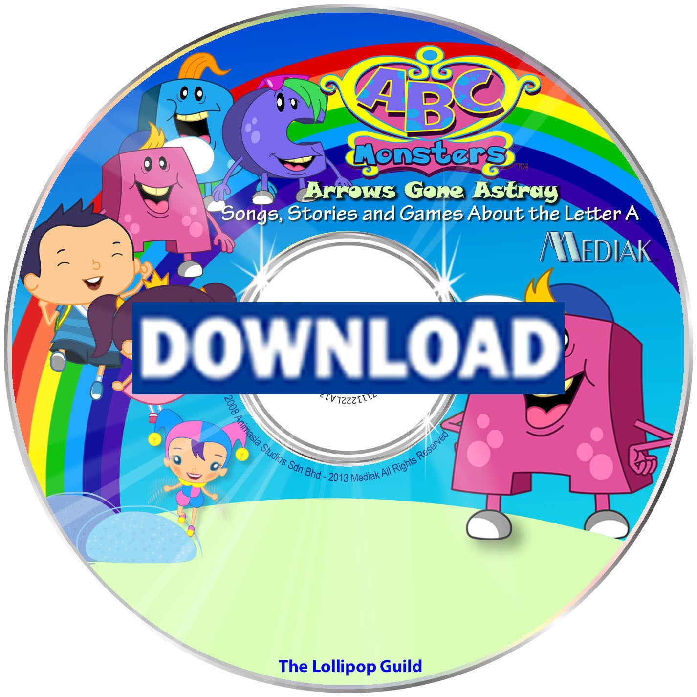ABC Monsters Photo Personalized Music Digital Download MP4 Single Episode - Buy 2 get 1 free (same photo)