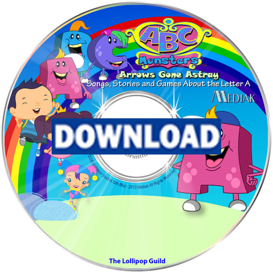 ABC Monsters Photo Personalized Music Digital Download MP4 Single Episode - Buy 2 get 1 free (same photo)