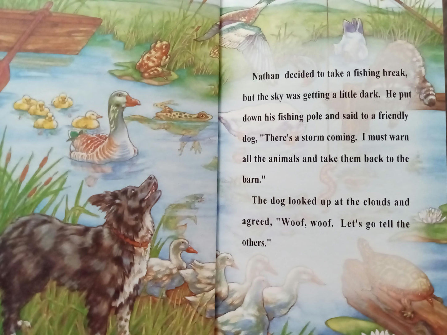 Personalized Farm Animals sample page 4 duck and dog