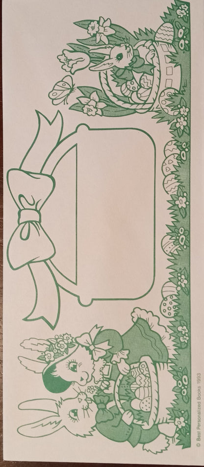 Envelope for letter from the Easter Bunny