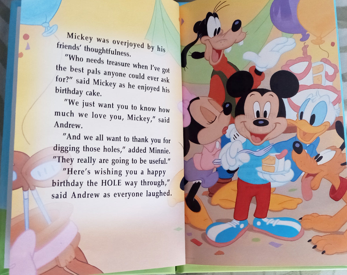 Mickey and the whole gang at a Birthday Party personalized vintage book - The Lollipop Guild