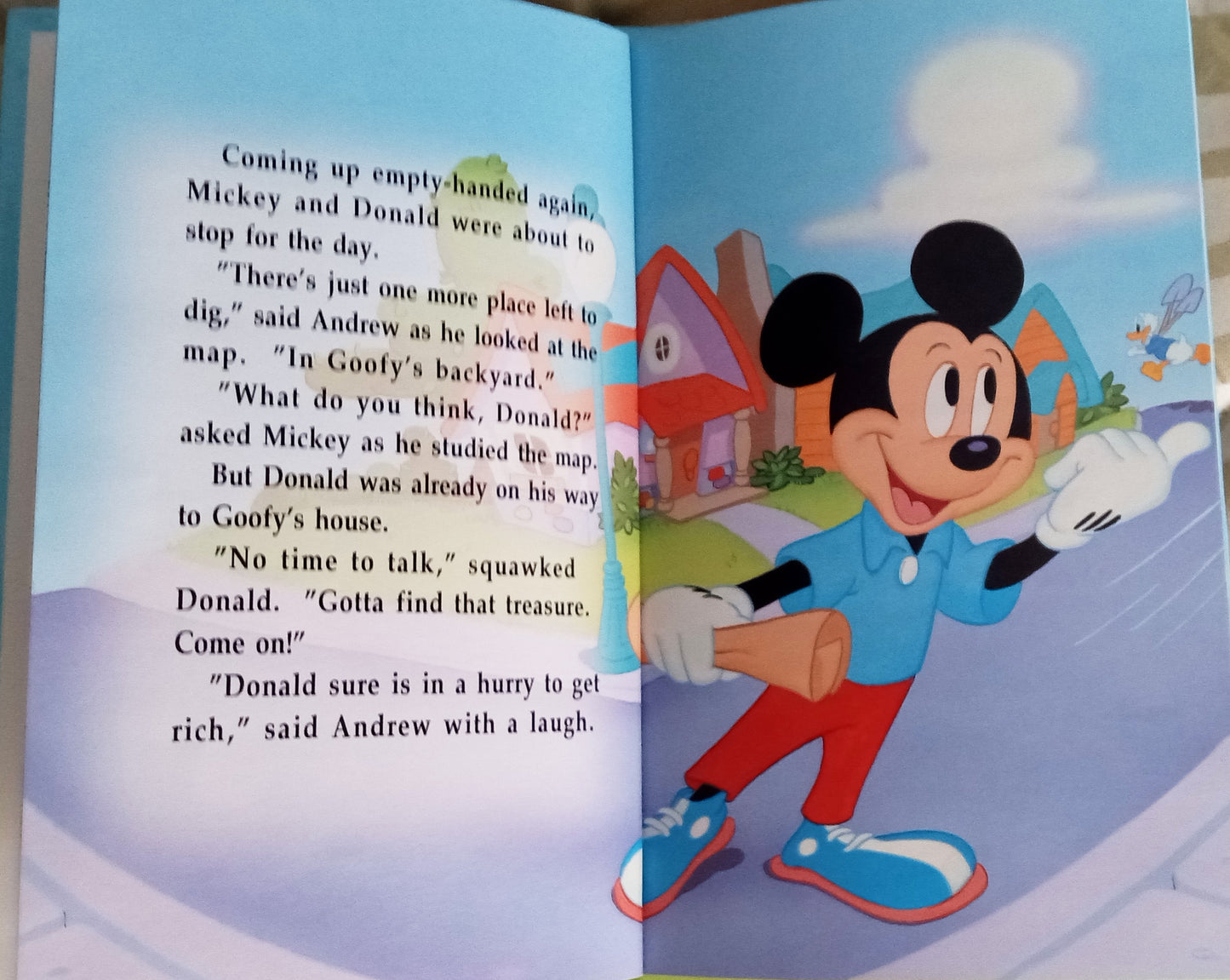 Mickey Mouse Vintage Personalized book featuring Mickey, Minnie, Goofy, Donald Duck and child's name