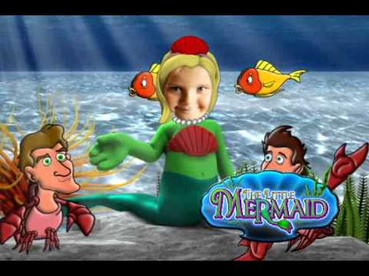 Little Mermaid Photo Personalized Cartoon DVD  - Your Child IS Little Mermaid - Custom made to order